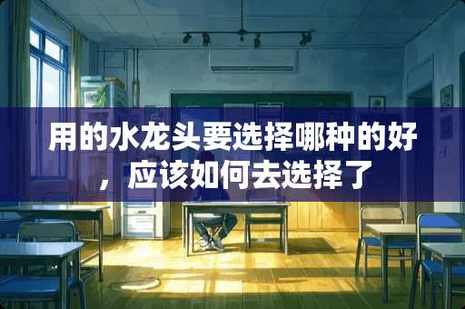 用的水龙头要选择哪种的好，应该如何去选择了