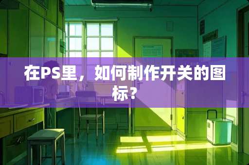 在PS里，如何制作开关的图标？