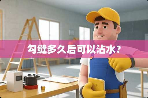 勾缝多久后可以沾水？