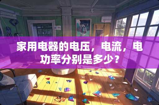 家用电器的电压，电流，电功率分别是多少？