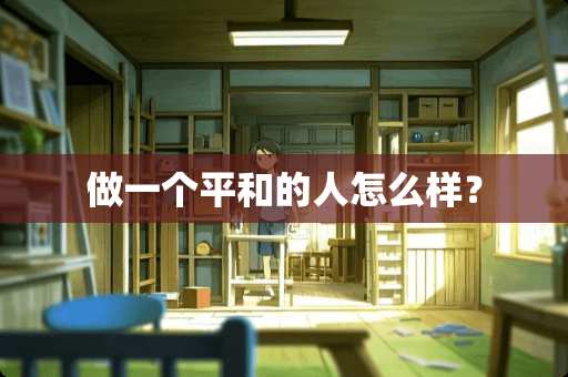 做一个平和的人怎么样？