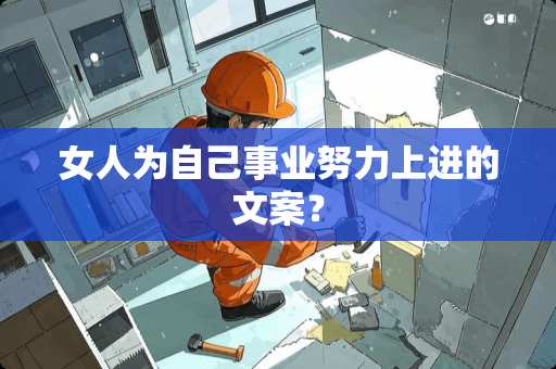 女人为自己事业努力上进的文案？