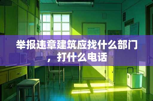 举报违章建筑应找什么部门，打什么电话