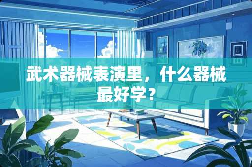 武术器械表演里，什么器械最好学？