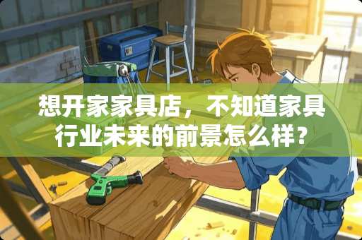 想开家家具店，不知道家具行业未来的前景怎么样？