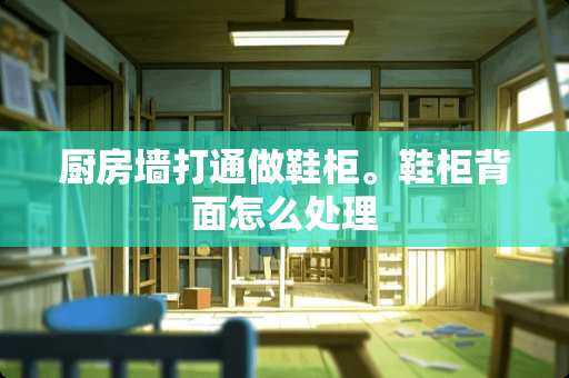 厨房墙打通做鞋柜。鞋柜背面怎么处理