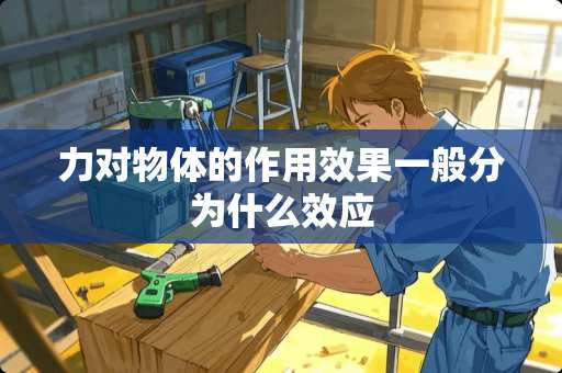 力对物体的作用效果一般分为什么效应