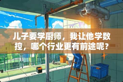 儿子要学厨师，我让他学数控，哪个行业更有前途呢？