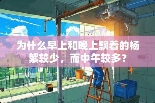 为什么早上和晚上飘着的杨絮较少，而中午较多？