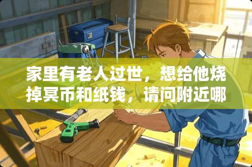 家里有老人过世，想给他烧掉冥币和纸钱，请问附近哪里有卖？