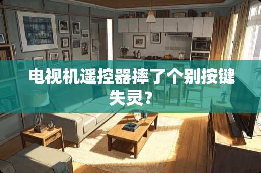 电视机***摔了个别按键失灵？