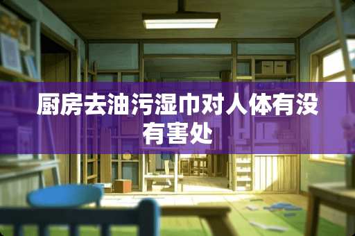 厨房去油污湿巾对人体有没有害处