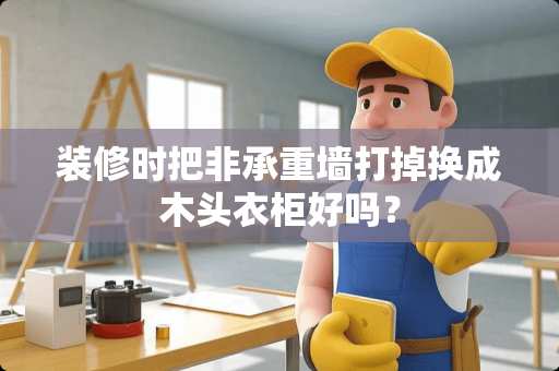 装修时把非承重墙打掉换成木头衣柜好吗？