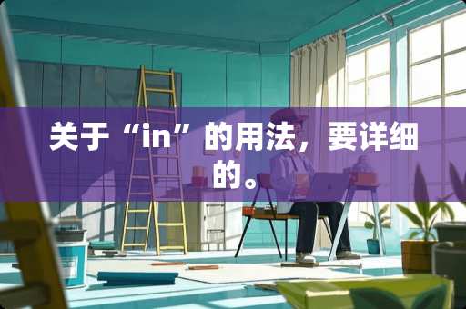 关于“in”的用法，要详细的。
