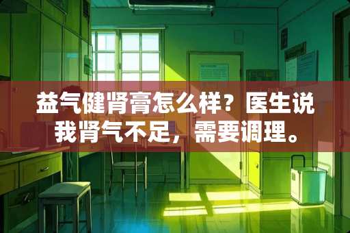 益气健肾膏怎么样？医生说我肾气不足，需要调理。