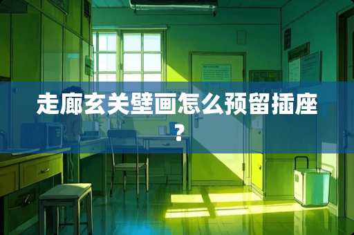 走廊玄关壁画怎么预留插座？