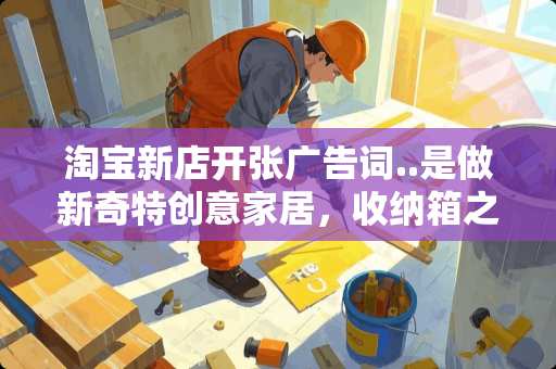 淘宝新店开张广告词..是做新奇特创意家居，收纳箱之类的东西？请各位给点意见