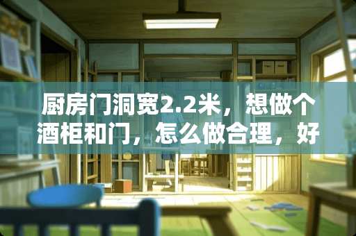 厨房门洞宽2.2米，想做个酒柜和门，怎么做合理，好看