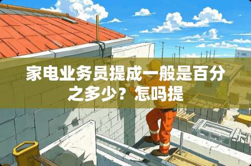 家电业务员提成一般是百分之多少？怎吗提