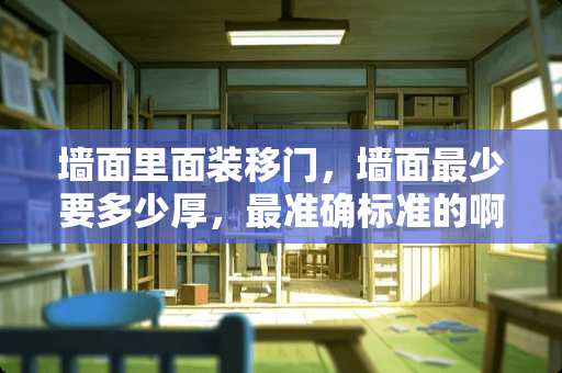 墙面里面装移门，墙面最少要多少厚，最准确标准的啊！！！