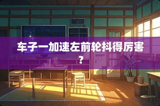 车子一加速左前轮抖得厉害？