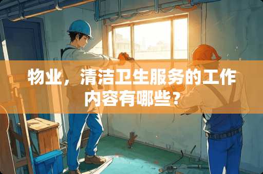物业，清洁卫生服务的工作内容有哪些？