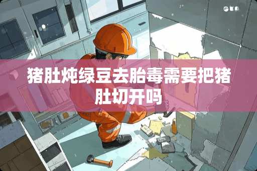 猪肚炖绿豆去胎毒需要把猪肚切开吗