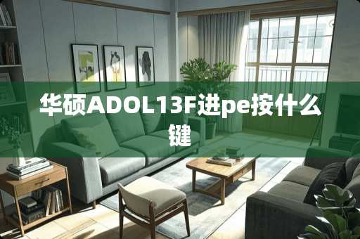 华硕ADOL13F进pe按什么键