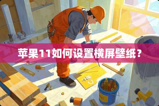 苹果11如何设置横屏壁纸？