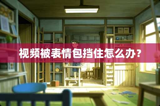 视频被表情包挡住怎么办？