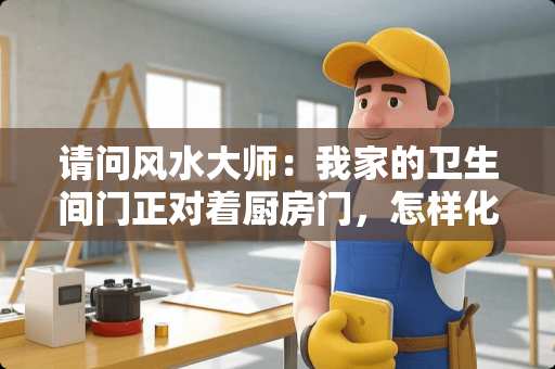 请问风水大师：我家的卫生间门正对着厨房门，怎样化解？
