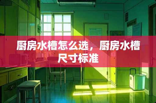 厨房水槽怎么选，厨房水槽尺寸标准