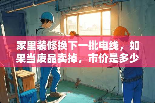 家里装修换下一批电线，如果当废品卖掉，市价是多少钱一斤？里面是铜？