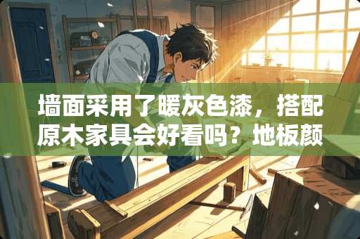 墙面采用了暖灰色漆，搭配原木家具会好看吗？地板颜色该怎么选？