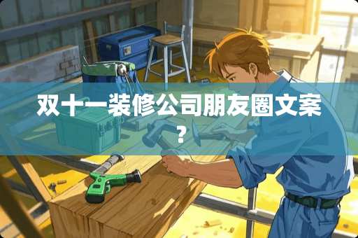 双十一装修公司朋友圈文案？