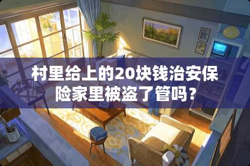 村里给上的20块钱治安保险家里被盗了管吗？