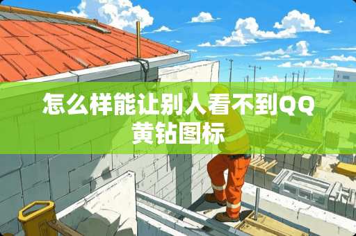 怎么样能让别人看不到QQ黄钻图标