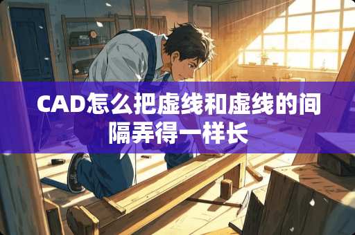CAD怎么把虚线和虚线的间隔弄得一样长