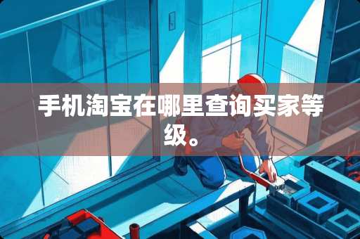 手机淘宝在哪里查询买家等级。