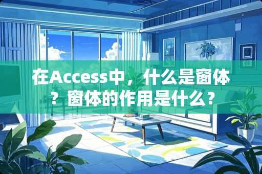 在Access中，什么是窗体？窗体的作用是什么？
