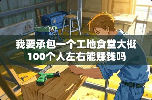 我要承包一个工地食堂大概100个人左右能赚钱吗