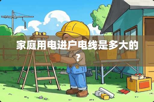 家庭用电进户电线是多大的？