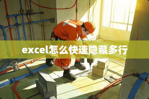 excel怎么快速隐藏多行