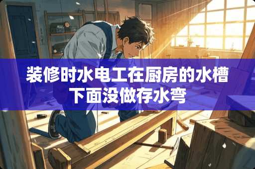 装修时水电工在厨房的水槽下面没做存水弯