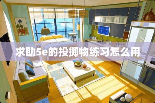 求助5e的投掷物练习怎么用