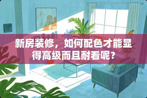 新房装修，如何配色才能显得高级而且耐看呢？