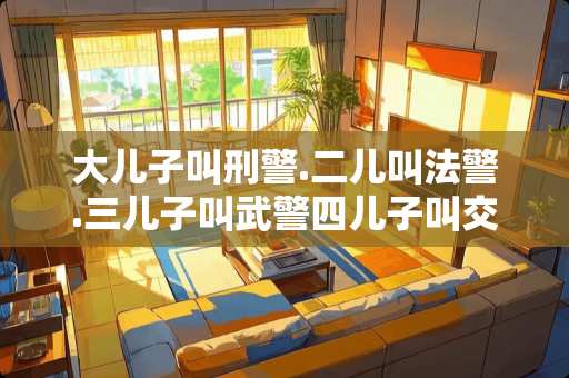 大儿子叫**.二儿叫法警.三儿子叫**四儿子叫交警爸爸姓什么？