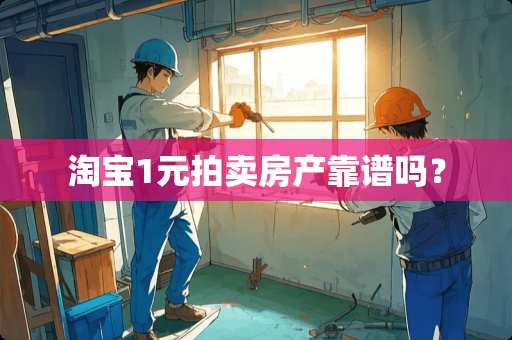淘宝1元拍卖房产靠谱吗？