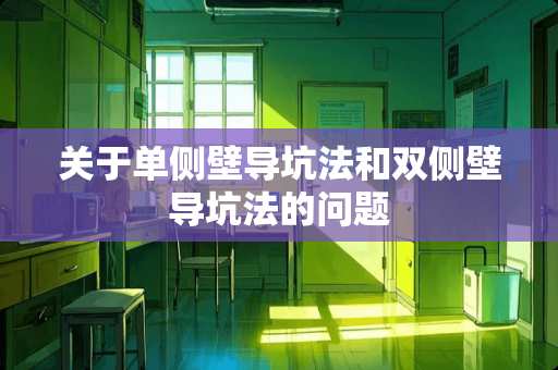 关于单侧壁导坑法和双侧壁导坑法的问题