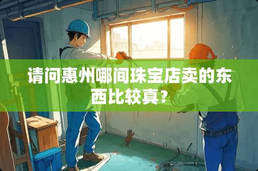 请问惠州哪间珠宝店卖的东西比较真？